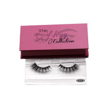 G55 Hitomi eyelash vendor customized boxes Soft Mink Fur Eyelash clear band luxury real fluffy 3d mink eyelashes